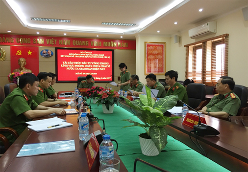 Xét chọn Đề tài khoa học công nghệ cấp Bộ năm 2017 của Trường Đại học Phòng cháy chữa cháy