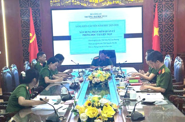 Nghiệm thu chuyên đề khoa học, sáng kiến cải tiến năm 2025 – 2026 của Phòng Lưu trư và Thư viện