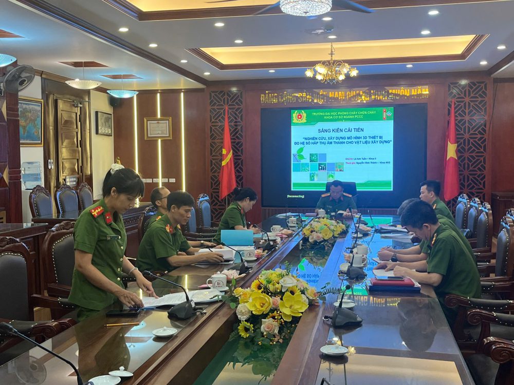 Nghiệm thu chuyên đề khoa học, sáng kiến cải tiến của cán bộ, giảng viên Khoa Cơ sở ngành PCCC năm học 2025 - 2026
